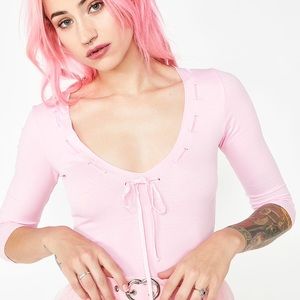 Pink Sugar Thrillz v-neck